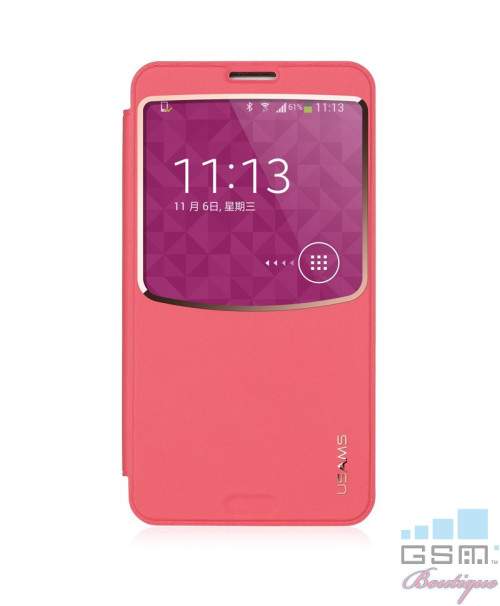 Husa Usams Beca Series Samsung Galaxy N9000, N9005 Note 3 Roz
