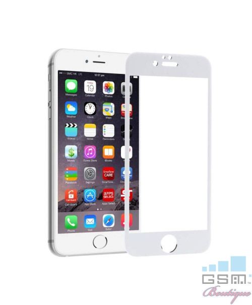 Geam Soc Protector Full LCD Lion Apple iPhone 6s Alb
