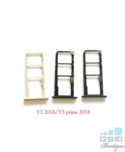 Suport Sim Huawei Y5 Prime (2018) Negru