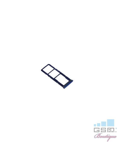 Suport Sim Samsung Galaxy A7 (2018), A750 Albastru Single Sim