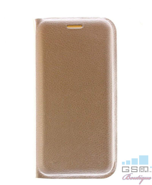 Husa Flip Cover Samsung Galaxy A70, SM A705 Gold
