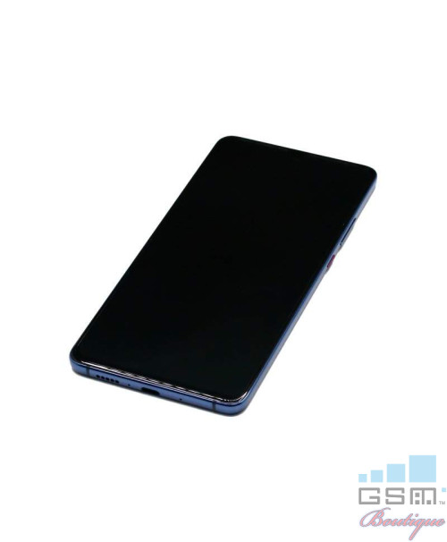 Ecran LCD Display Huawei Mate 20X cu Rama Albastru