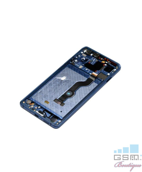 Ecran LCD Display Huawei Mate 20X cu Rama Albastru