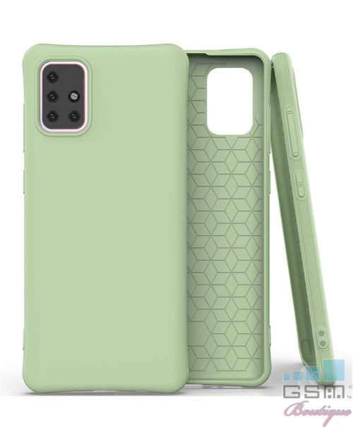 Husa Anti Shock Matt TPU Samsung Galaxy Note 10 Lite, N770, A81 Verde