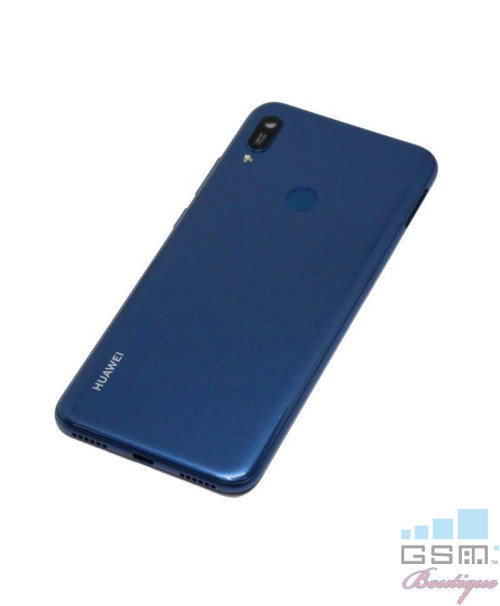 Capac Baterie Huawei Y6 2019 Albastru , Versiune cu Fingerprint