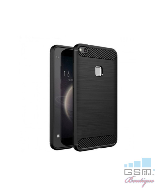 Husa Carbon Fiber Samsung Galaxy Note 10 Lite, N770, A81 Negru