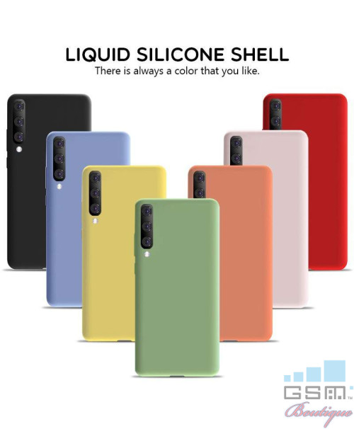 Husa Silicone Case Samsung Galaxy Note 10 Lite, A81 Albastra