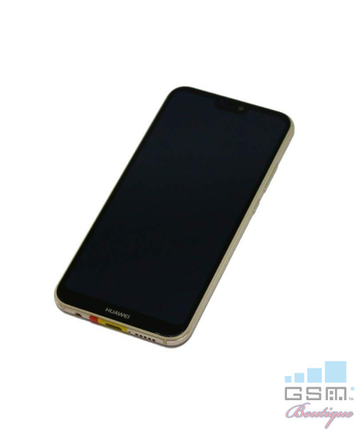 Ecran LCD Display cu RAMA Huawei P20 Lite Gold