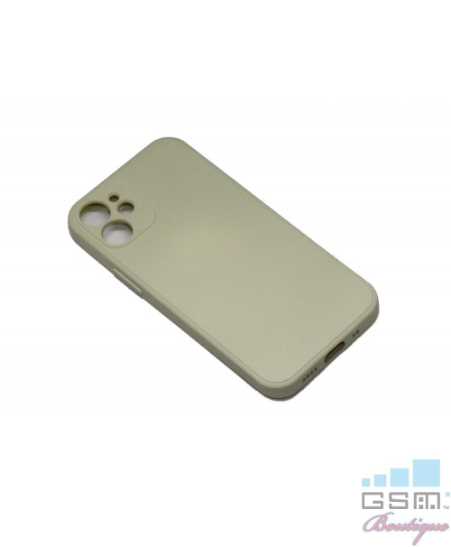 Husa Silicone Case Apple iPhone 12 Crem
