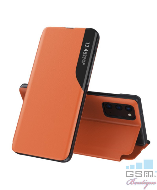Husa Flip Cover Samsung Galaxy S21, G990 Orange