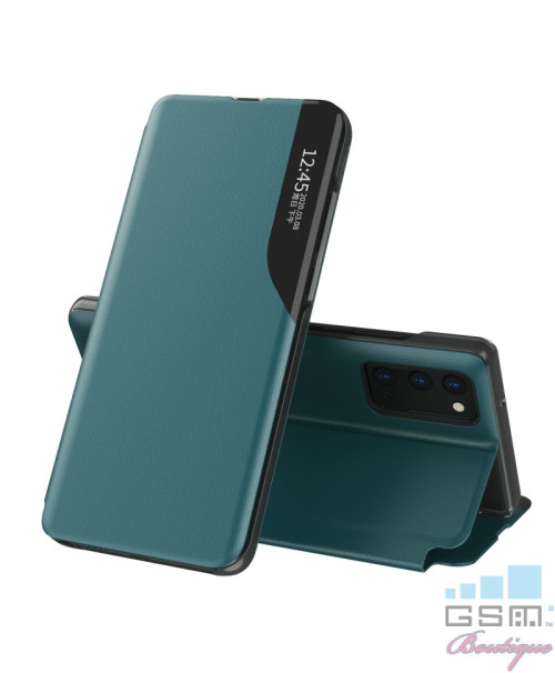 Husa Flip Cover Samsung Galaxy A71, A715, A71 5G, A716 Verde