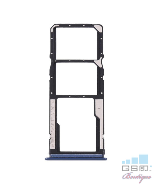 Suport Dual Sim Xiaomi Redmi 10C Albastru