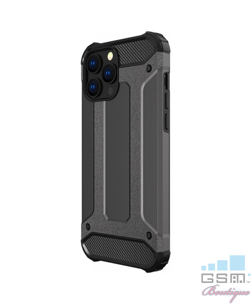 Husa Hybrid Armor Apple iPhone 15 Plus Neagra