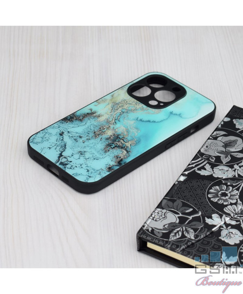 Husa Glaze Series Apple iPhone 15 Pro Blue Ocean