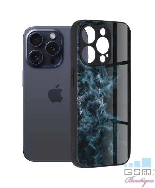 Husa Glaze Series Apple iPhone 15 Pro Blue Nebula