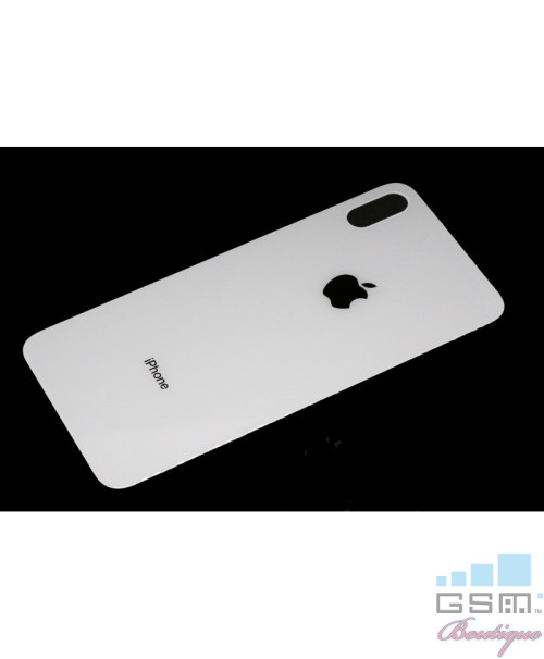 Capac Baterie Apple iPhone XS pentru camera cu gaura mica Alb