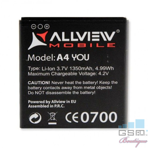 Baterie Acumulator Allview A4 You Original Li-ion 3.7 V 1350 mAh 4.99Wh