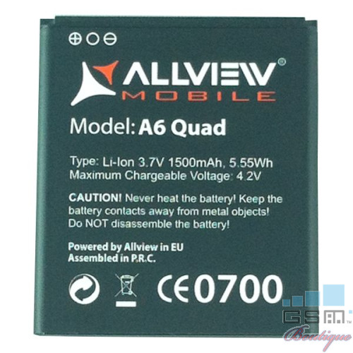 Baterie Acumulator Allview A6 Quad  Li-Ion 4.2V 1500 mAh 5.55Wh