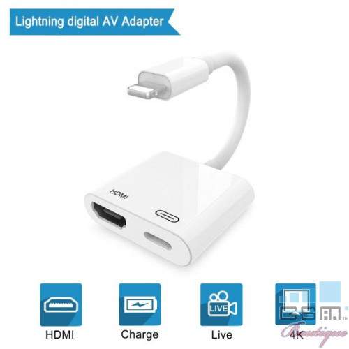 Adaptor Lightning la HDMI Digital AV Alb