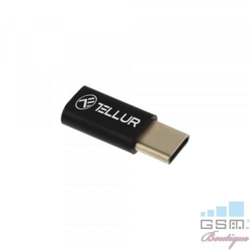 Adaptor Tellur Micro USB la USB Type C Negru