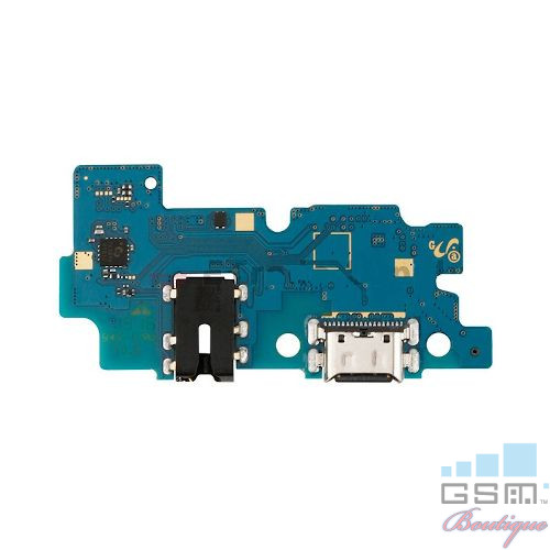 Banda Flex Conector Incarcare Mufa Jack 3,5mm Si Senzor Amprenta Samsung Galaxy A50 A505