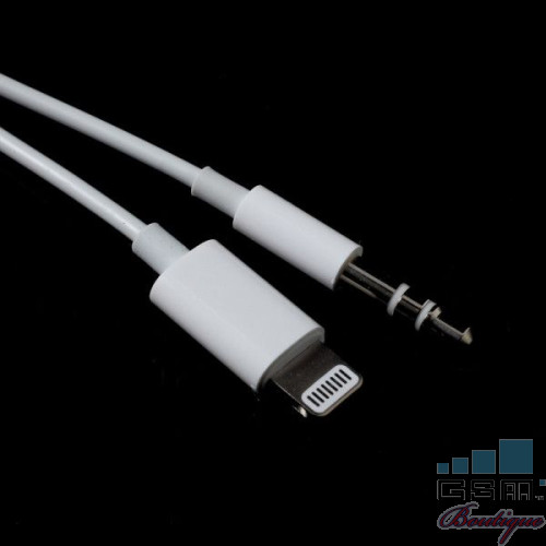 Cablu Audio Lightning - Jack Audio 3,5mm Alb