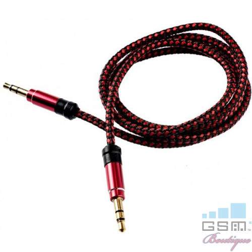 Cablu audio Tellur Jack 3,5 1m Rosu