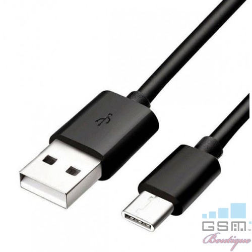 Cablu Date Si Incarcare USB Type C Silicon Negru