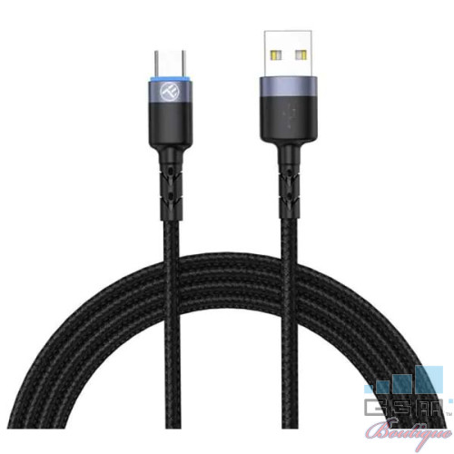 Cablu de date Tellur USB - Type-C 2 m Negru