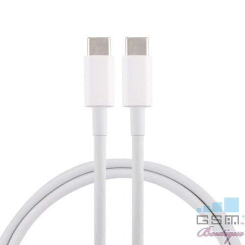 Cablu incarcare - sincronizare date USB Type C la USB Type C 1,5 m Alb