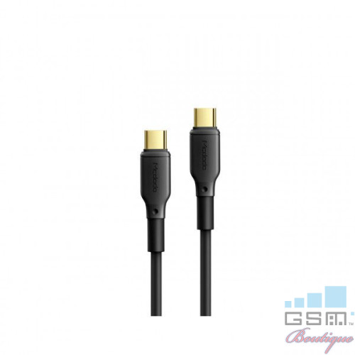 Cablu Type-C la Type-C Mcdodo Black Series Black (5A, 1.2m, 100W, PD)