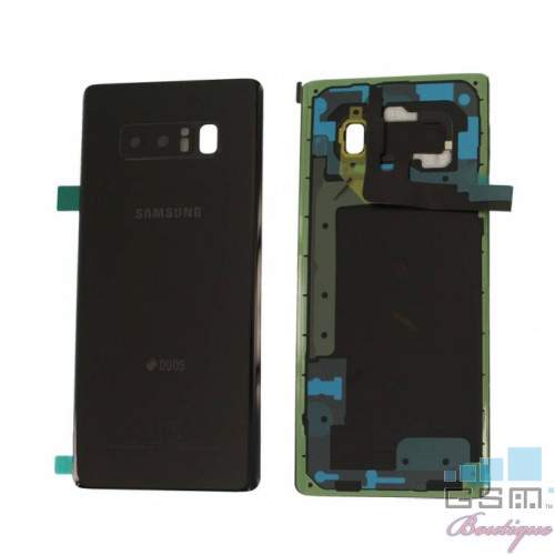 Capac Baterie Samsung Galaxy Note 8 N950 Negru Black Original Complet cu Ornamente