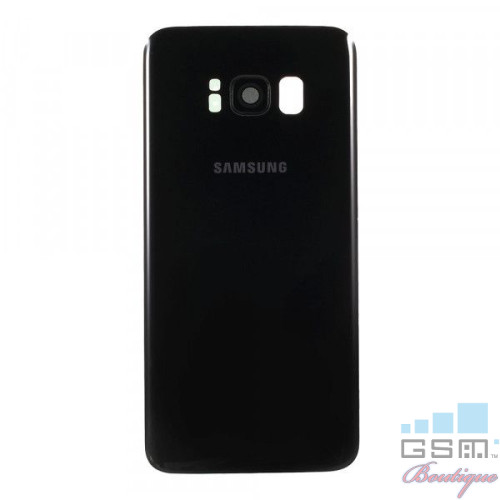 Capac Baterie Samsung Galaxy S8 G950 Cu Ornament Camera Negru