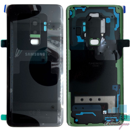 Capac Baterie Samsung Galaxy S9+ Plus G965 Negru Black Original Complet cu Ornamente