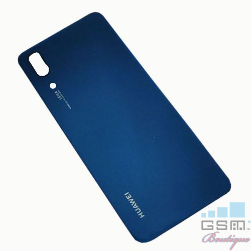 Capac Baterie Spate Huawei P20 Cu Adeziv Sticker Albastru