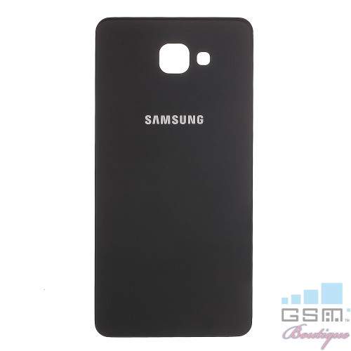 Capac Baterie Spate Samsung Galaxy A9 2016 Cu Adeziv Sticker Negru