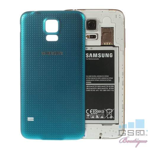 Capac Baterie Spate Samsung Galaxy S5 G901 4G Original Albastru