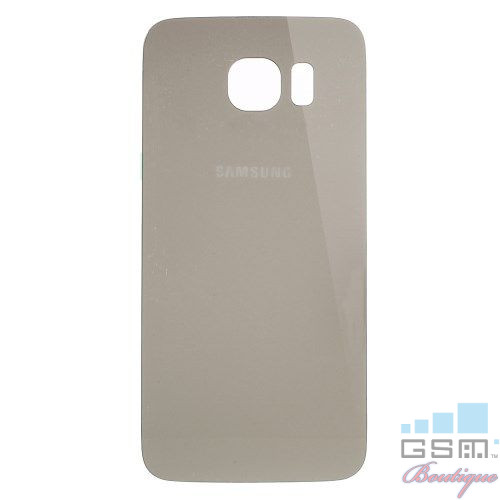Capac Baterie Spate Samsung Galaxy S6 G920 Cu Adeziv Sticker Auriu