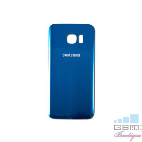 Capac Baterie Spate Samsung Galaxy S7 Edge G935 Cu Adeziv Sticker Albastru