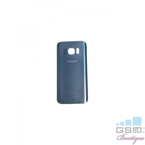 Capac Baterie Spate Samsung Galaxy S7 G930 Cu Adeziv Sticker Albastru