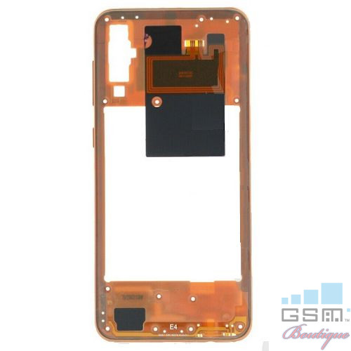 Carcasa Corp Mijloc Cu Butoare On / Off Samsung Galaxy A50 A505 Corai