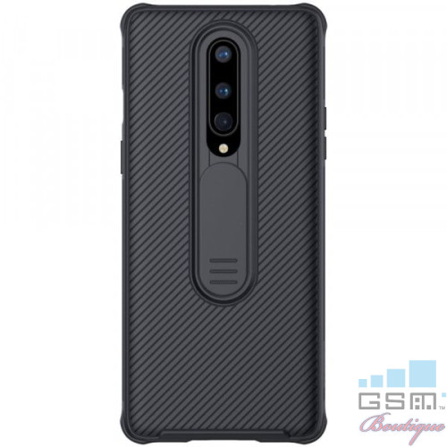 Husa telefon NILLKIN OnePlus 8 Dura Cu Protectie Camera Neagra