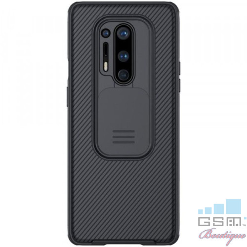 Husa telefon NILLKIN OnePlus 8 Pro Dura Cu Protectie Camera Neagra