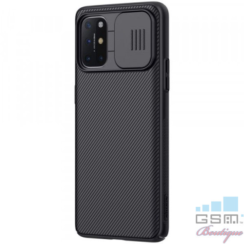 Husa telefon NILLKIN OnePlus 8T Dura Cu Protectie Camera Neagra
