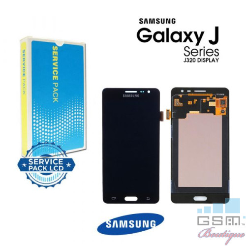 Display Cu Touchscreen Samsung Galaxy J3 J320 Original Negru