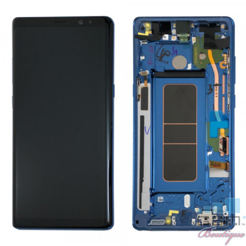 Display Cu Touchscreen Si Rama Samsung Galaxy Note 8 N950 Original Blue