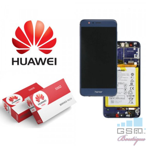 Display Huawei Honor 8 Cu Touchscreen Si Rama Albastru