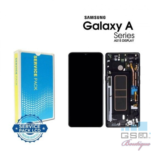 Display Samsung A015 (A01 2020) Cu Touchscreen Negru