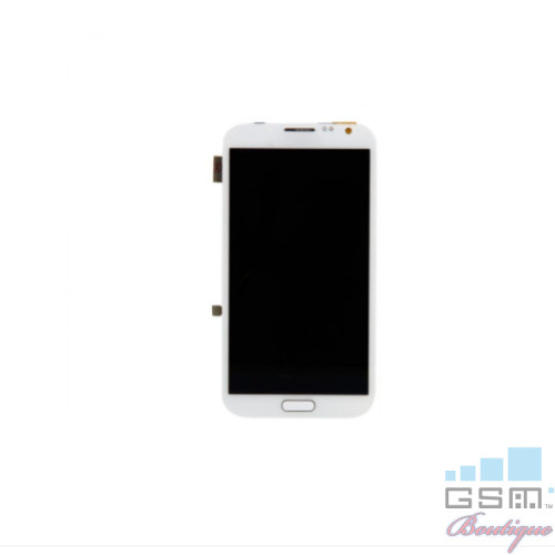Display Samsung Galaxy Note 2 N7100 Cu Rama Alb