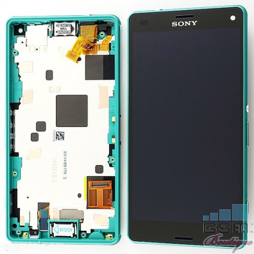 Display Sony Xperia Z3 Compact Original Cu Rama Casca Si Difuzor Verde
